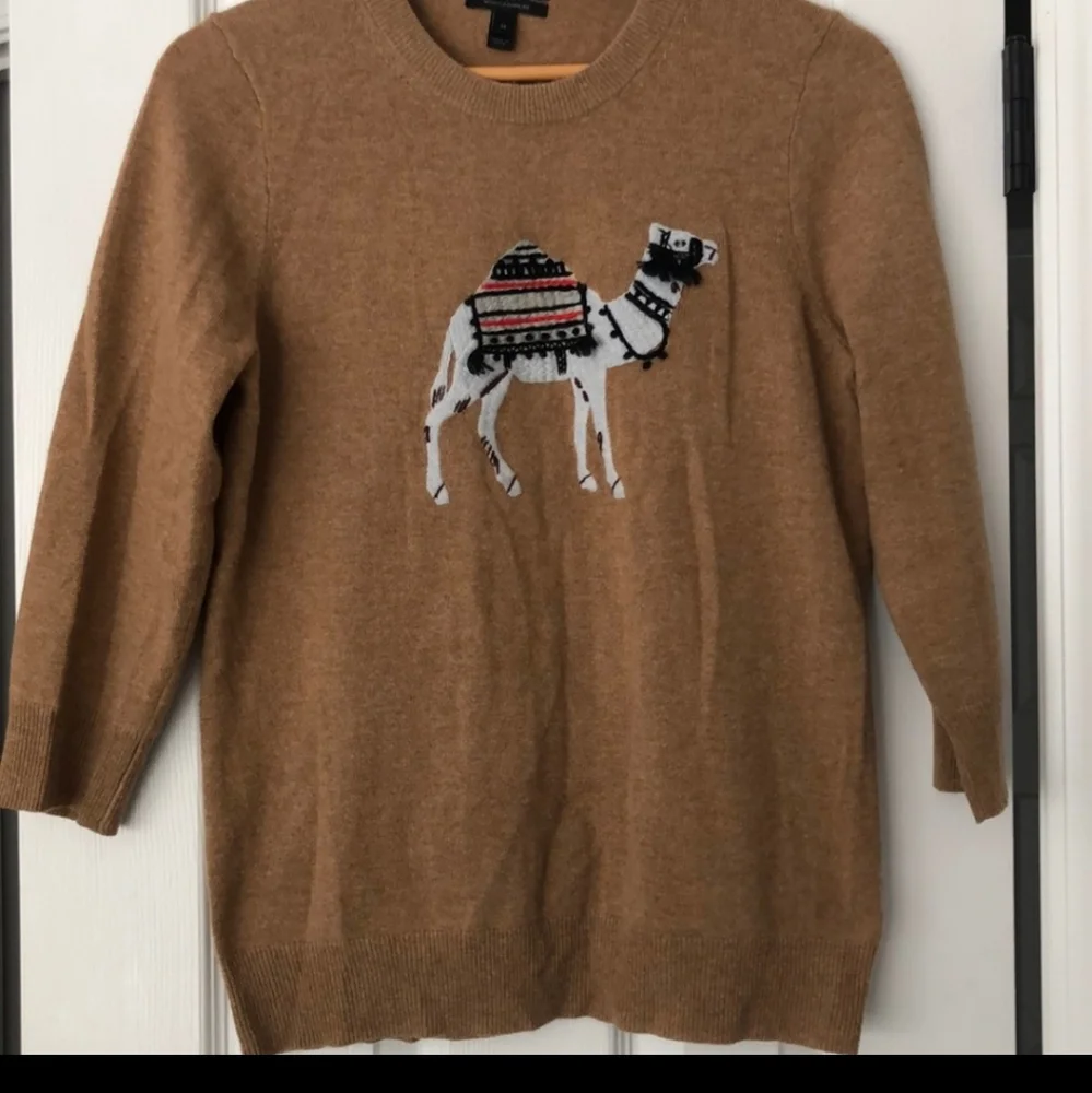 J CREW Cashmere blend Camel Sweater EUC - Size XS